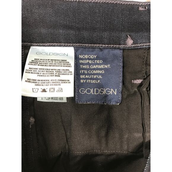 Goldsign Stella Dark Flare Jeans Womens 24 Capsule Bell Bottom Designer 70s Boho - Picture 9 of 13